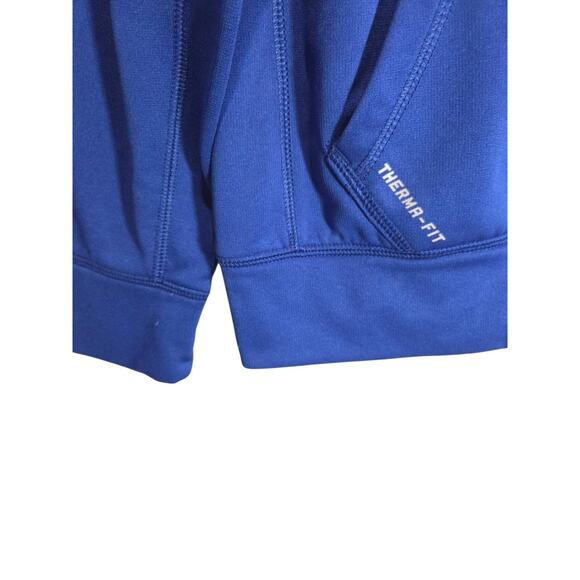 Nike Chicago Cubs Men's Hoodie Small Blue Red Spell Out Pockets Therma Fit - Picture 4 of 6